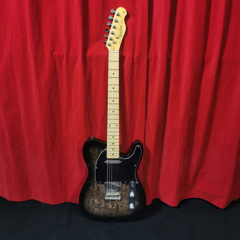 Harley Benton TE-70 Deluxe Black Paisley